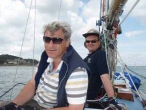 Patrick and Andrew, foredeck crew for the Swans