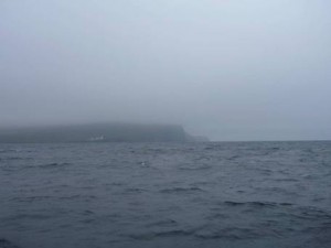 Leaving Lerwick before the bad weather set in