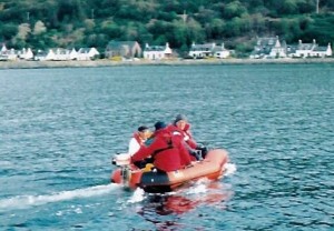 Dinghy ashore