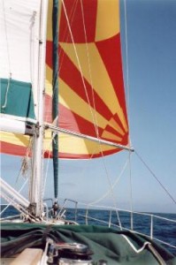Northumbrian flag spinnaker