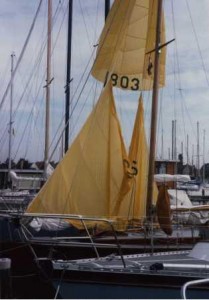 Spinnaker drying