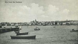 Elie in the harbour