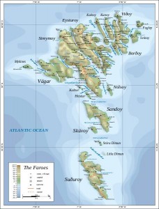 Map of Faroes